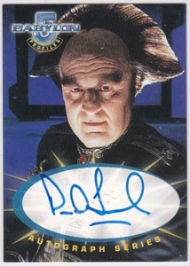 BABYLON 5 PROFILES A3 PETER JURASIK AS LONDO MOLLARI AUTOGRAPH - Picture 1 of 2