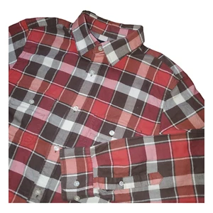 Banana Republic Herren Gr. M Flanell Karo Hemd Langarm Freizeit Pattentaschen - Bild 1 von 8