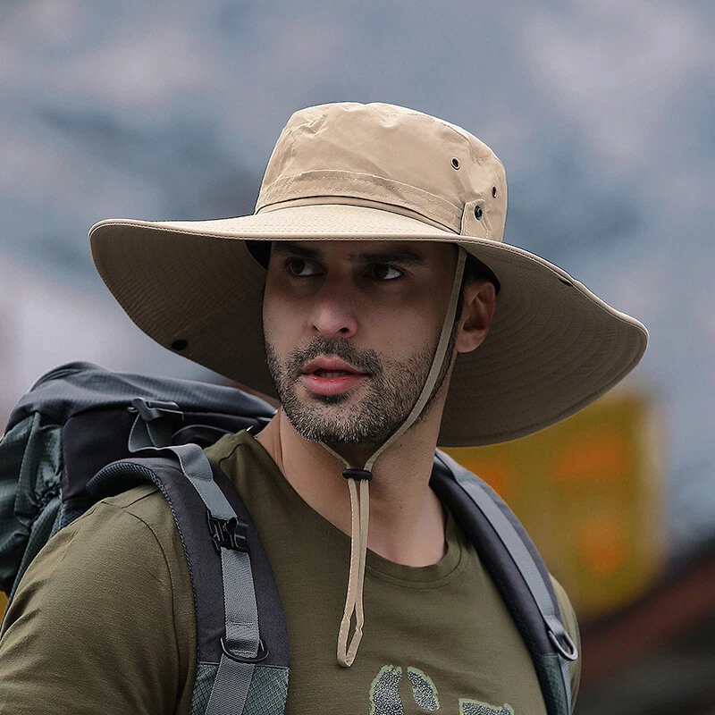 Gorra Boonie Ala Cubo Pesca Senderismo Caza Militar Verano Exterior Safari Foto 1 de 4