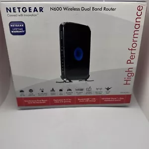 NETGEAR N600 Wireless Dual Band Router Wi-Fi WNDR3400 V3 300+ Mbps - Picture 1 of 5