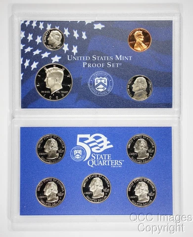 1999 San Francisco Clad Proof Set / OGP Packaging / No Stickers or Writing Cover