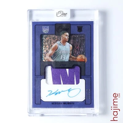 2022-23 Panini One and One Keegan Murray Rookie Patch Auto Purple /35 RC - Image 1 of 2