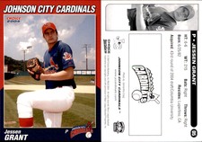 Jessen Grant 2004 Choice Johnson City Cardinals #5 Card *AutographDen*