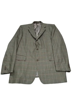 Abrigo deportivo blazer a cuadros 100 % lana pura J Press Presstige 44L para hombre Foto 1 de 4