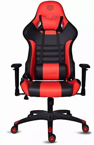 Adjustable Gaming Chair, PU Leather & Mesh, Ergonomic Desk Chair, Swivel - Picture 1 of 9