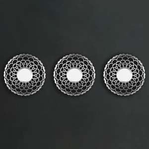 3pc Mirror Set Hanging Silver Round Home Decor Moroccan Style Wall Mounted - Picture 1 of 8