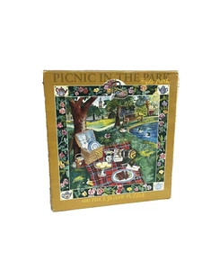 Picnic In The Hyde Park Vtg Ceaco Cynthia 600 Pc Puzzle Made In USA - Picture 1 of 5