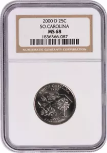 2000-D South Carolina State Quarter MS68 NGC - Picture 1 of 2