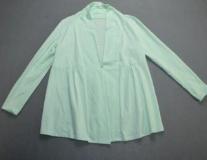 LL Bean Cardigan Sweater Womens XS Petite Green Supima Blend Open Front 287937 - Picture 1 of 8