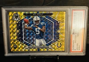 2023 Mosaic - Anthony Richardson #ND5 NFL Debut Reactive Yellow PSA 8 New Slab - Picture 1 of 2