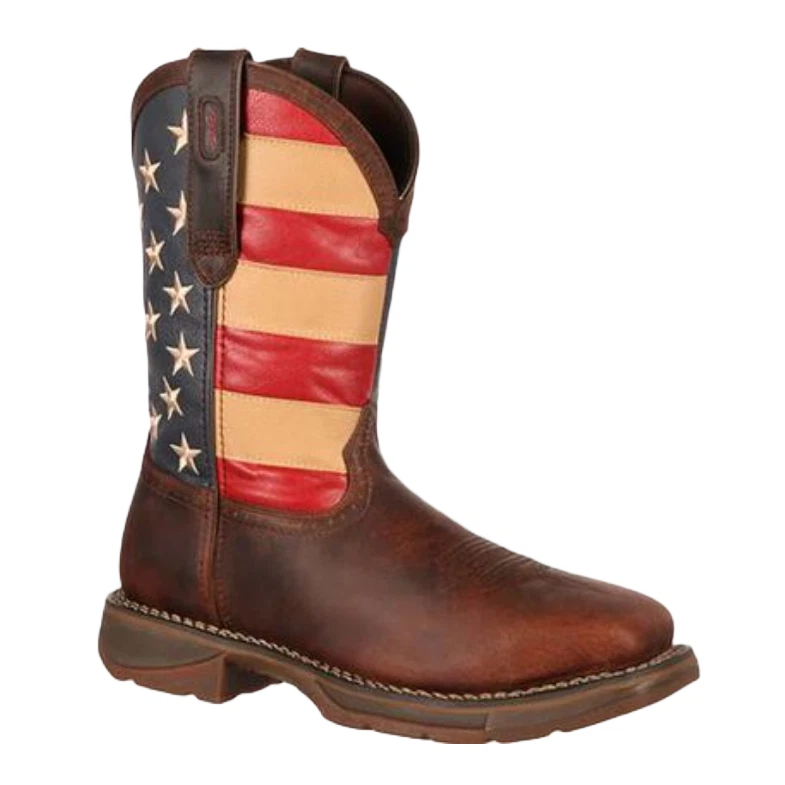 Durango Men's Rebel (Steel Toe) USA Flag Boot's DB020 9.5 Extra Wide (EE )
