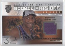 2002-03 Fleer Hot Shots Hats Off Shooting Shirt /350 Amare Stoudemire Rookie RC
