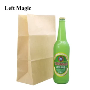 Vanishing Beer Bottle Magic Tricks Green Wine Bottle Stage Magic Props Mentalism - Picture 1 of 12
