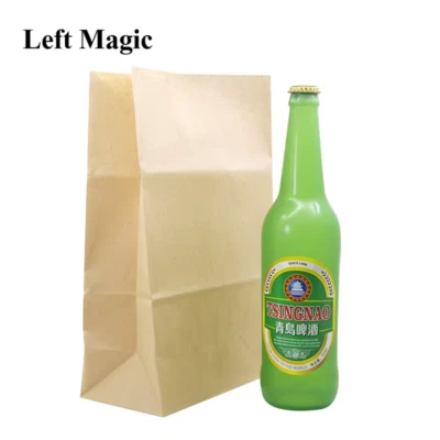 Vanishing Beer Bottle Magic Tricks Green Wine Bottle Stage Magic Props Mentalism - Image 1 of 4