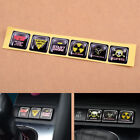 6pcs/set Cool Car Interior Panel Climate Control Button Decals Vinyl Sticker sd
