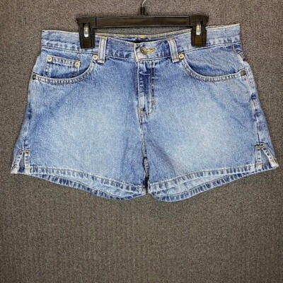 Calvin Klein Jeans Shorts Women's 5 Blue Denim Side Split Short Vintage Y2k  - Image 1 of 4