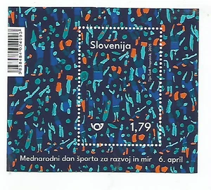 Slowenien (2025) Block internationaler Tag des Sports postfrisch - Bild 1 von 1