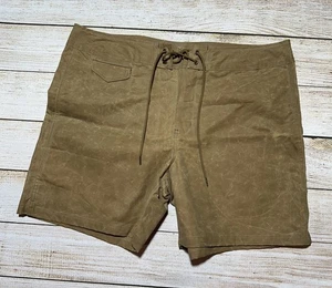 Filson Eagle Harbor Trunks Shorts Herren Größe 38 hellbraun trocken gewachste Baumwolle - Bild 1 von 11