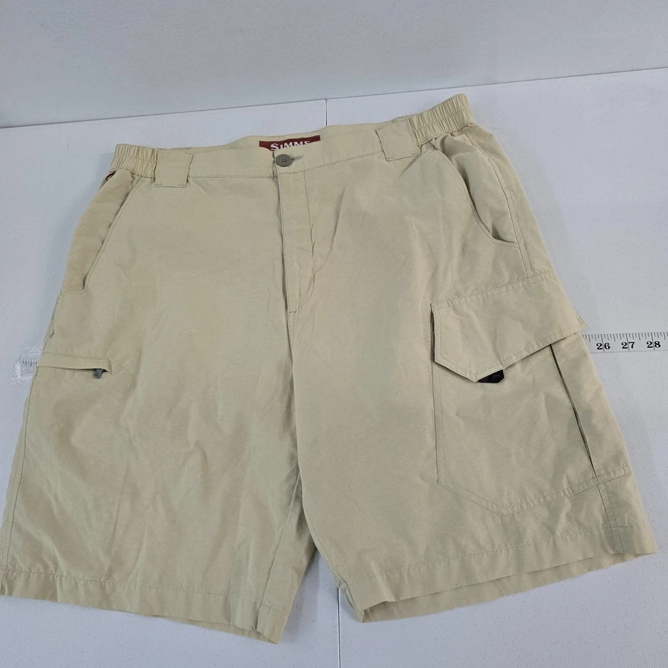 Мужские шорты-карго Simms Fishing Products желтовато-коричневые нейлоновая смесь универсальные для улицы L 5978 - Изображение 1 из 4