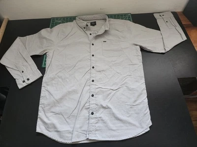 Rip Curl Surf Tech LS Button Down Shirt Gray White Size 2XL XXL - Image 1 of 4