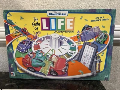 Disney Pixar-The Game of Life Monsters Inc. In Monstropolis Board Game Rare Read - Image 1 of 4