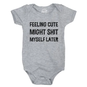 Body de bebé Feeling Linte Might Myself Later divertido gráfico sarcástico - Imagen 1 de 7
