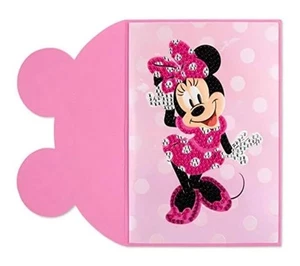 PAPYRUS DISNEY MINNIE MOUSE EN BLANCO DENTRO DE TODAS LAS OCASIONES TARJETA BLING GEMADA - Imagen 1 de 4
