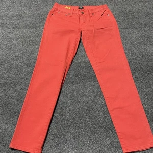 J Crew Toothpick Jeans Womens 25 Red Stretch Slim Fit Pants Classic Style - Picture 1 of 11