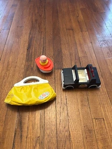 Vintage Fisher Price Police Car Boat and Purse - Picture 1 of 11