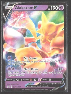 Alakazam V SWSH: Sword & Shield Promo Cards #SWSH083 Holo Pokemon Promo - Image 1 of 2