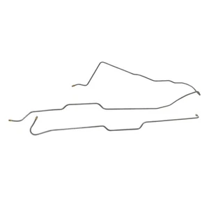 Brake Lines Right And Left Front Tubes 1976-86 Jeep CJ5 CJ7 CJ8 Stainless 2pc - Picture 1 of 9