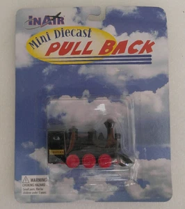 2 Vintage In Air Mini Diecast Pull Back Train Toy 16010 - Picture 1 of 2