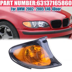 1x Yellow Front Corner Light Right Side For BMW E46 325i 325Xi 330i 2002-2005 4D - Picture 1 of 9