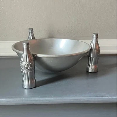 Vintage 1935 Collectible Coca-Cola Brunhoff Aluminum Pretzel Bowl - Image 1 of 4