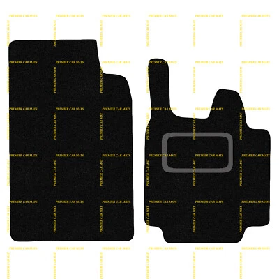 FITS SMART FORTWO  2007 TO 2014 TAILORED BLACK CARPET CAR FLOOR MATS (1 CLIP) - Image 1 of 4