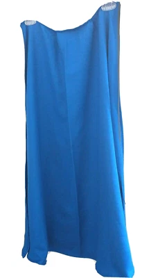 Superhero New  Blue Satin Well Made Costume Cape Halloween Costume Fun Accessory - Image 1 of 3
