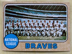 1968 Topps Braves Team Leaders Card #221 Hank Aaron Phil Niekro Mid-Grade VG - Picture 1 of 2