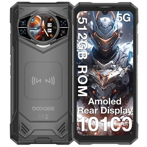 DOOGEE S200X Rugged Smartphone 5G 10100mAh 32GB+512GB Android 14 Rugged Unlocked - Picture 1 of 8