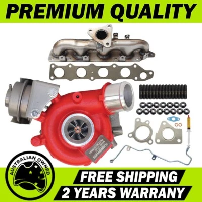 GEN1 Turbo+Manifold+Oil Feed Pipe+Studs&Gaskets For Mitsubishi Lancer 4N13 1.8L - Image 1 of 4