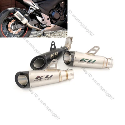 For Honda CBR500R CB500X Exhaust System Mid Link Pipe Slip On Muffler End Tips - Image 1 of 4