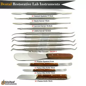 Dentallabor Techniker Kit Wachs und Modellbau Schnitzer Bildhauerwerkzeuge Mischen Messer - Bild 1 von 10