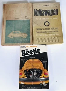 Set 3 VW Volkswagen Bug Beetle Shop Service Repair Manuals 1100/1200 Illustrated - Picture 1 of 10