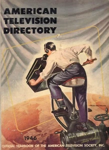 1946 American Television Society Yearbook 1st Edition HC BOOK Great Photos Illos - Imagen 1 de 6