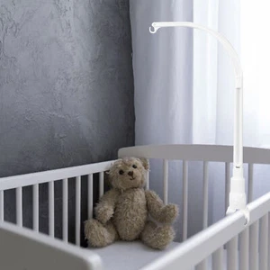 1X Baby Crib Bed Bell Holder Toy Arm Bracket Wind-up Music Box Hanging Stand QN - Picture 1 of 12