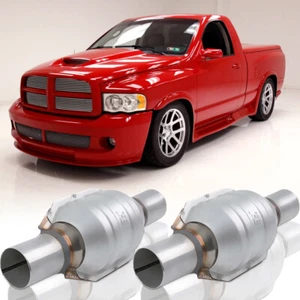 Pair 2" Inlet/Out Car Catalytic Converter High Flow Stainless For Dodge RAM 1500 - Bild 1 von 15