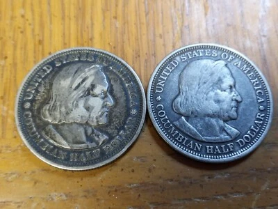 1892 & 1893 Columbian Expo Half Dollars - Image 1 of 4