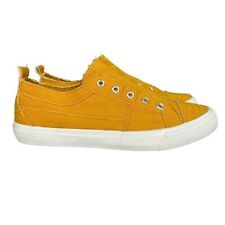 Corkys Babalu Canvas Slip On Sneakers Mustard Yellow Womens Size 9