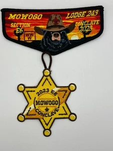 OA Lodge 243 Mowogo Northeast Georgia Council 2023 E6 Conclave Flap 2pc dangle - Picture 1 of 2
