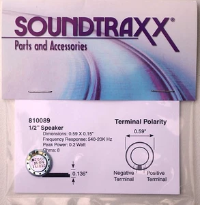 Speaker Soundtraxx 15mm (1/2") Round 8 ohms high output speaker - Bild 1 von 4
