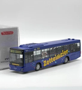 Autobús Wiking 0707 02 MAN Lion`s City A78 Zettelmeier, embalaje original, 1:87, K86a - Imagen 1 de 2